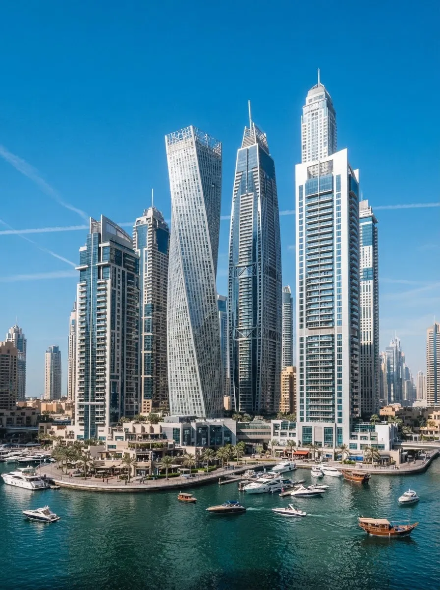 Residential towers in Dubai Marina